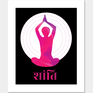 Shanti Yoga Posters and Art